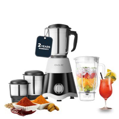 Cadlec MixGenie 4 Jar 750 Watt Mixer Grinder | Intelligent High-Power Motor 