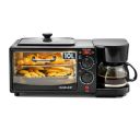 Cadlec MultiChef Pro 3 in 1 Breakfast Maker With Oven Toaster Griller, Coffee Maker, Frying Pan | Adjustable Temperature & Timer, Bake, Grill & Toast- Black...