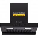 Cadlec PeakFlow 60cm Filterless T-Shape Kitchen Chimney | 1400 m³/hr Powerful Suction | Auto Clean with Oil Collector | Feather Touch + Gesture Control Technology | 20-Year Warranty | Black...