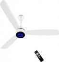 Cadlec SmartSave with 5 Year Warranty BLDC Motor with Remote 1200 mm Ceiling Fan (5 Star | White | Pack of 1)...