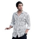 CAHOOT Men Shirt | Spread Collar, Long Button-Cuff Sleeves | Button, Curved Hem ...
