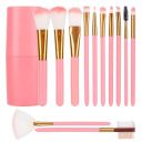 CALAILIS Makeup Brush,Professional Foundation Brush 12 PCS Makeup Brush Kit for Face Makeup Brush Set(Pink)...