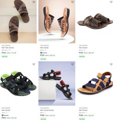 Calcados Mens Sandals And Floaters | Starts At Rs.150