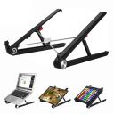 Callas Height Adjustable Ergonomic Portable Laptop Stand, Ventilated Laptop Stand, Foldable Laptop Stand, CA2, Black...