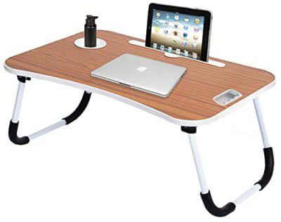Callas Multipurpose Foldable Laptop Table with Cup Holder (CA-27-Brown)