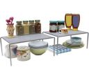 Callas Stackable Kitchen Cabinet and Counter Shelf Organizer (Pack of 2 )...