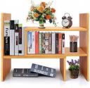 Callas Adjustable Wood Desktop Storage Organizer Display Shelf Rack | CA-BS1-Bavarian Beach...