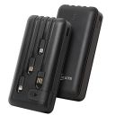 CALLMATE 20000Mah Power Bank, 15W Fast Charging| Buit-in Cables | 4 Output Ports and 3 Input | for Iphone, Smartphones & Other Devices (15 W, Fast Charging) (Black, Lithium Polymer)...