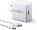 Callmate 25 W 5 A Mobile Charger with Detachable Cable (White, Cable Included)...