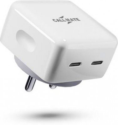 Callmate 67 W PD 4 A Wall Charger for Mobile  (White)
