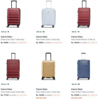 Upto 73% OFF - Calvin Klein Trolley Bag | Starts At Rs.9099