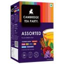 Cambridge Tea Party Assorted Tea, Sampler Pack, 24 Tulsi Green Tea Bags, Detox Kahwa, Kashmiri Kahwa, Spa Lemongrass, Immunity Honey Lemon Ginger...