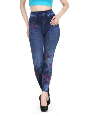 CAMEY Women Printed Denim Jegging