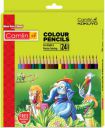 Camlin Full Size Hexagonal Shaped Color Pencils (Set of 25, Multicolor)...