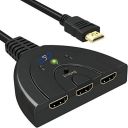 C&E CNE26210 HDMI 3-in-1 Out Auto Switch with 1.5ft Cable (Black)...