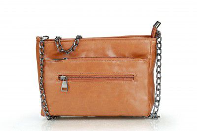 CAMPILO Women's Green Leather Crossbody Bag with Chain Strap