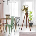 CAMPUS INSTRUMENTS |Handmade Antique Floor Fan with Wooden Tripod Stand - Vintage Style Pedestal Fan for Home Decor and Office...