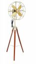 CAMPUS INSTRUMENTS | Nautical Antique Royal Navy Pedestal Fan with Wooden Stand (Multicolour) Home & Living Room | 50W | High Speed | Collectible item | 45 inches...