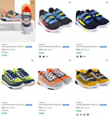 Campus Kids Shoes Starts @ Rs 369