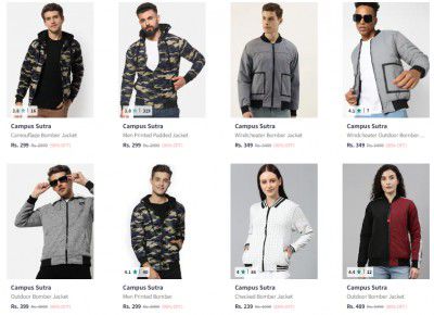 UP TO 90% OFF | Campus Sutra Jackets