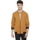 Campus Sutra Men's Black Zip-Front Jacket With Ribbed Hem For Casual Wear | Hooded Neck | Long Sleeve | Zipper Closure | Polyester Jacket Crafted With Comfort Fit For Everyday Wear...