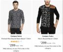 Campus Sutra Men's Tshirts & Polo @ Minimum 70% Off...