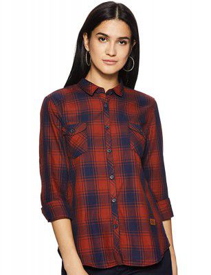 Campus Sutra Womens Cotton Casual Shirt