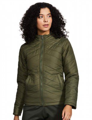 Campus Sutra Women's Polyester Solid Standard Length Quilted