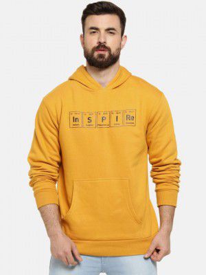 Campus SutraPrinted Hooded Sweatshirt