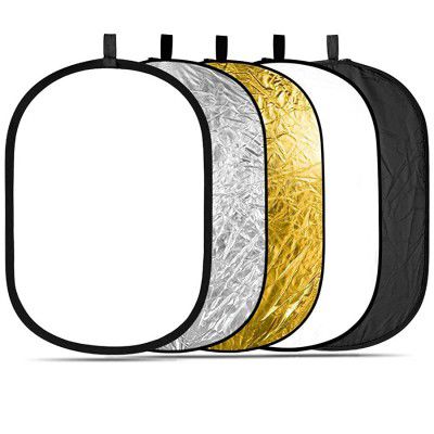 CAMROLITE Camera Lighting Reflector/Diffuser Kit with Carrying Case for Photography (Reflector 100 * 150CM)