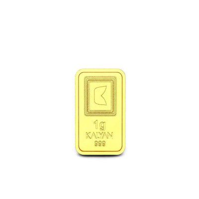 Candere By Kalyan Jewellers 24k (999) 1 gms Yellow Gold Bar