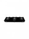 Candes Black Toughened Glass 3 Burners Manual Gas Stove...