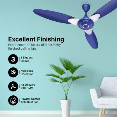 Candes Florence Ceiling Fans for Home 1200mm / 48 inch | 1+1 Years Warranty | Gold