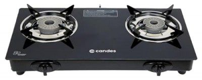 Candes Gas Stove 2 Burners | Gas Saver Tornado Burners | Manual Ignition 2 Burner Gas Stove