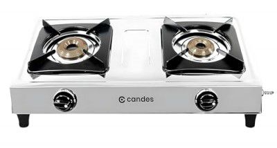 Candes Gas Stove 2 Burners with Brass Plated Burners 