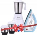 Candes Imperial+Iron Imperial+EI 550 W Mixer Grinder (3 Jars, White)...