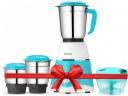 Candes Quick Hand Chopper & Ultra 500 Mixer Grinder (3 Jars, White, Blue)...