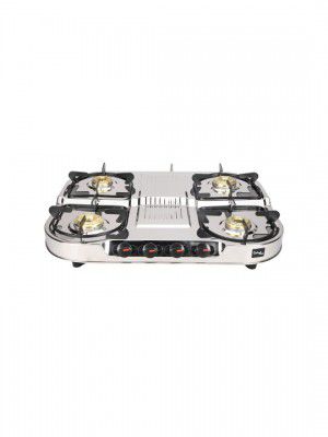 Candes Stainless Steel 4 Burners Manual Gas Stove