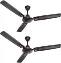 Candes Star 3 Star 1200 mm Ultra High Speed 3 Blade Ceiling Fan (Coffee Brown, Pack of 2)...