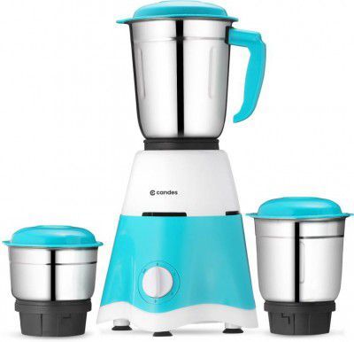 Candes Ultra 500 W Mixer Grinder (Ultra | 3 Jars | White, Blue)