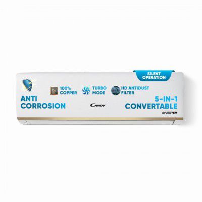 Candy 1.5 Ton 5 Star Split AC, 5 in 1 Convertible (CS18EP5N-INV))