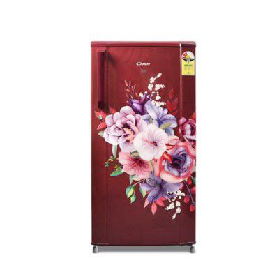 Candy 175 L Direct Cool Single Door 2 Star Refrigerator with Toughened glass Shelves (Red Arden, CSD1852RA)