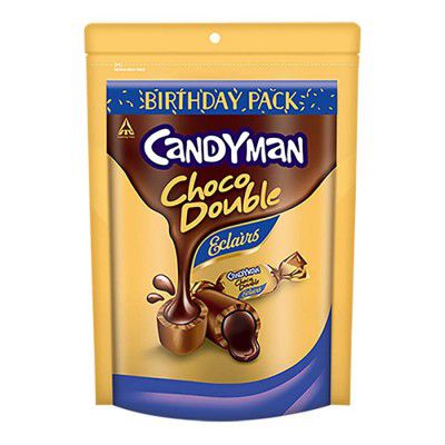 Candyman Choco Double Eclairs - 100 Eclairs in Ziplock Pack