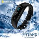 Candytech M3 Rubber Smart OLED Unisex Fitband with Touch Screen (Black)...