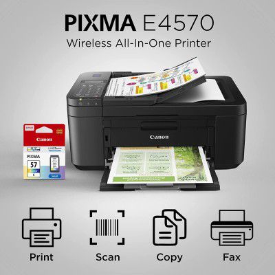 Canon E4570 All-in-One Wi-Fi Ink Efficient Colour Printer
