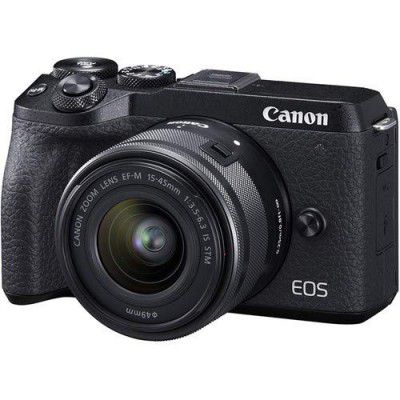 Canon EOS M6 Mark II 32.5MP + EF-M 15-45mm f/3.5-6.3 is STM Lens