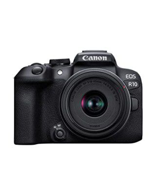 Canon EOS R10 24.2MP RF-S18-45mm f/4.5-6.3 IS STM Mirrorless Camera