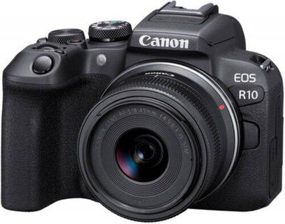 [Extra Rs.4250 OFF] Canon EOS R10 Mirrorless Camera Body with RF-S 18 - 45 mm f/4.5 - 6.3 IS STM Lens