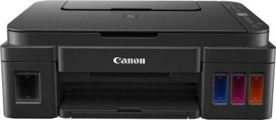 Canon G3012 Multi-function WiFi Color Inkjet Printer (Color Page Cost: 0.21 Rs. | Black Page Cost: 0.09 Rs. | Borderless Printing)  (Black, Ink Tank, 2 Ink Bottles Included)