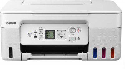 Canon PIXMA MegaTank G3770 Multi-function (135 ml) & Color (70 ml) ink bottles (White, 4 Ink Bottles )